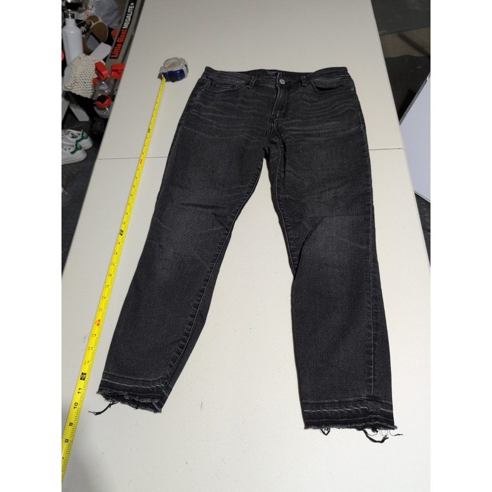 Abercrobie and Fitch Harper Low Rise Ankle Black Jeans Y2K Size 6R/28 grunge